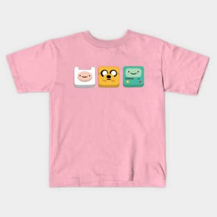 Jake, Finn and Bmo Kids T-Shirt